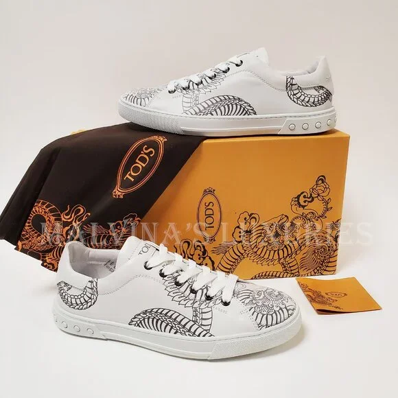 TOD'S SNEAKERS MENS LIMITED EDITION TATTOO ALLACCIATO SHOES
